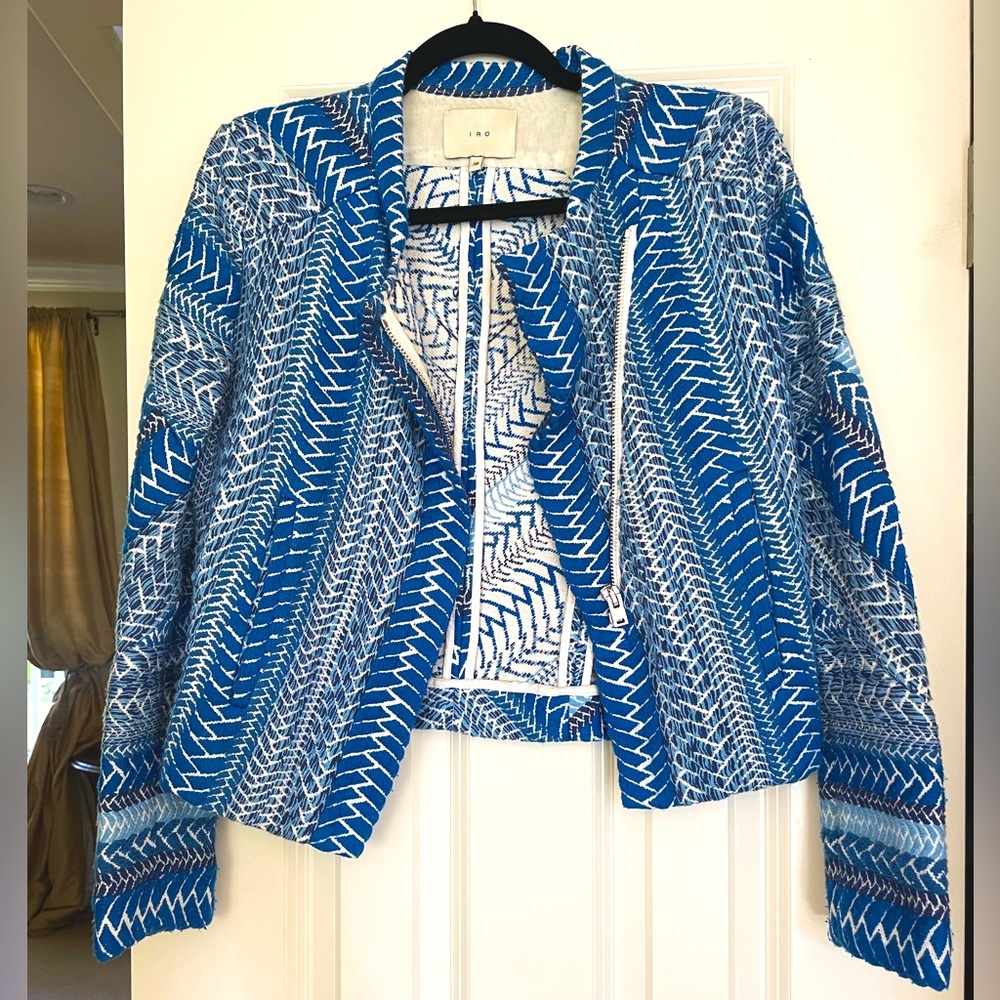 IRO “Osaka” Embroidered Jacket - Size 38 (M) US 6 - Excellent Condition